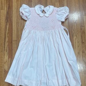 Elegant Pink Kids Dress with Lace Detail